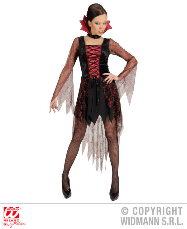 Kostüm Spiderweb Vampiria Damen Verkleidung Fasching