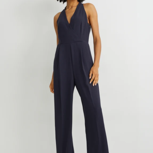 Business-Jumpsuit - Wide Leg
