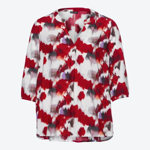 Damen-Bluse mit modischem Druck, große Größen