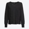 Damen-Blusenshirt mit Burnout-Effekt
